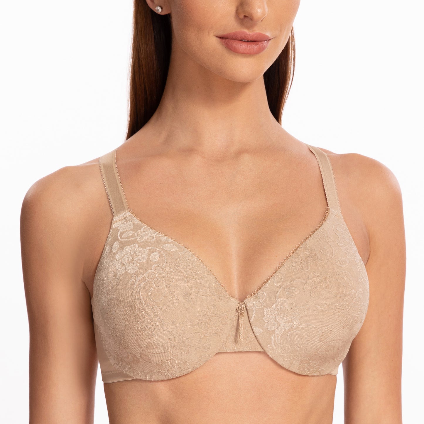 MELENECA Minimizer Underwire Criss Cross Back Lift Bra