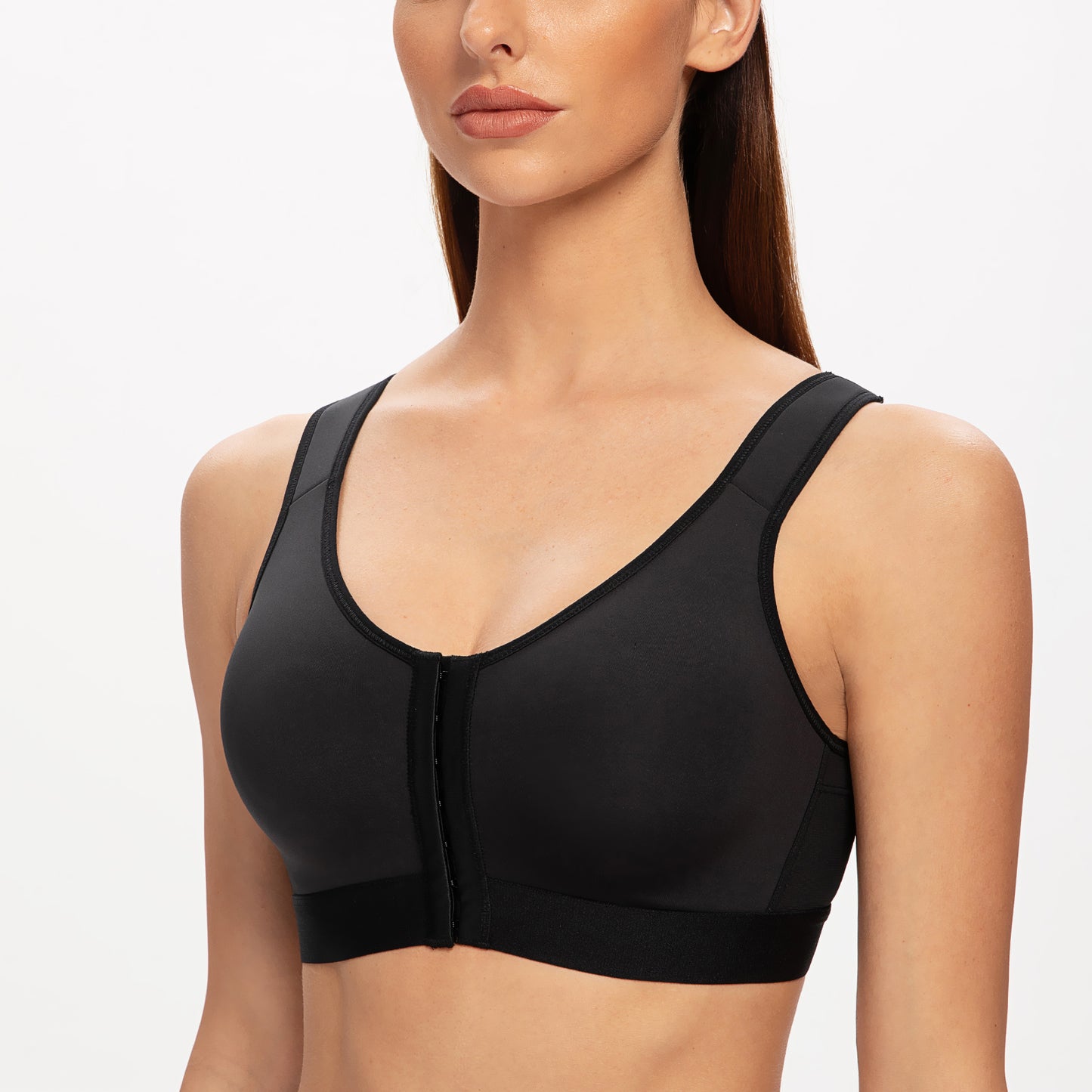 MELENECA Front Closure Wirefree Back Support Posture Bra