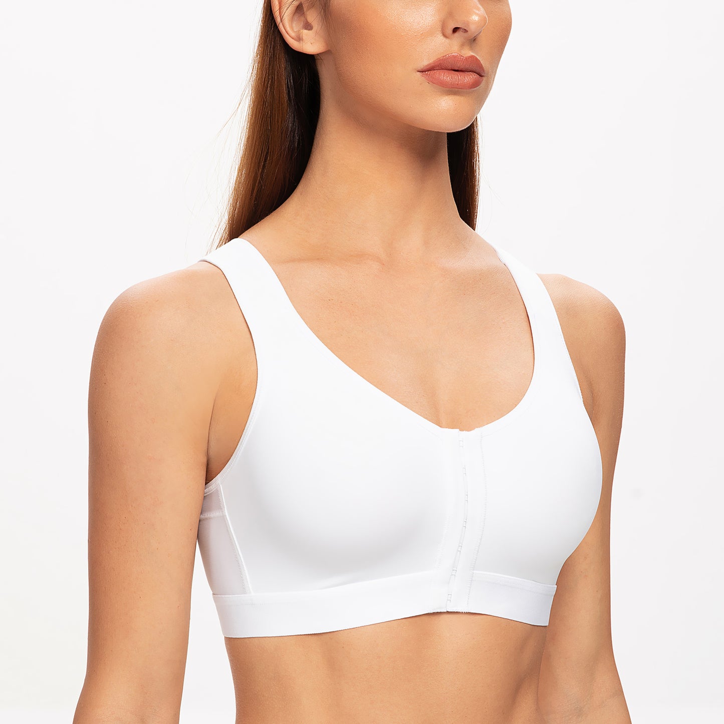 MELENECA Front Closure Wirefree Back Support Posture Bra