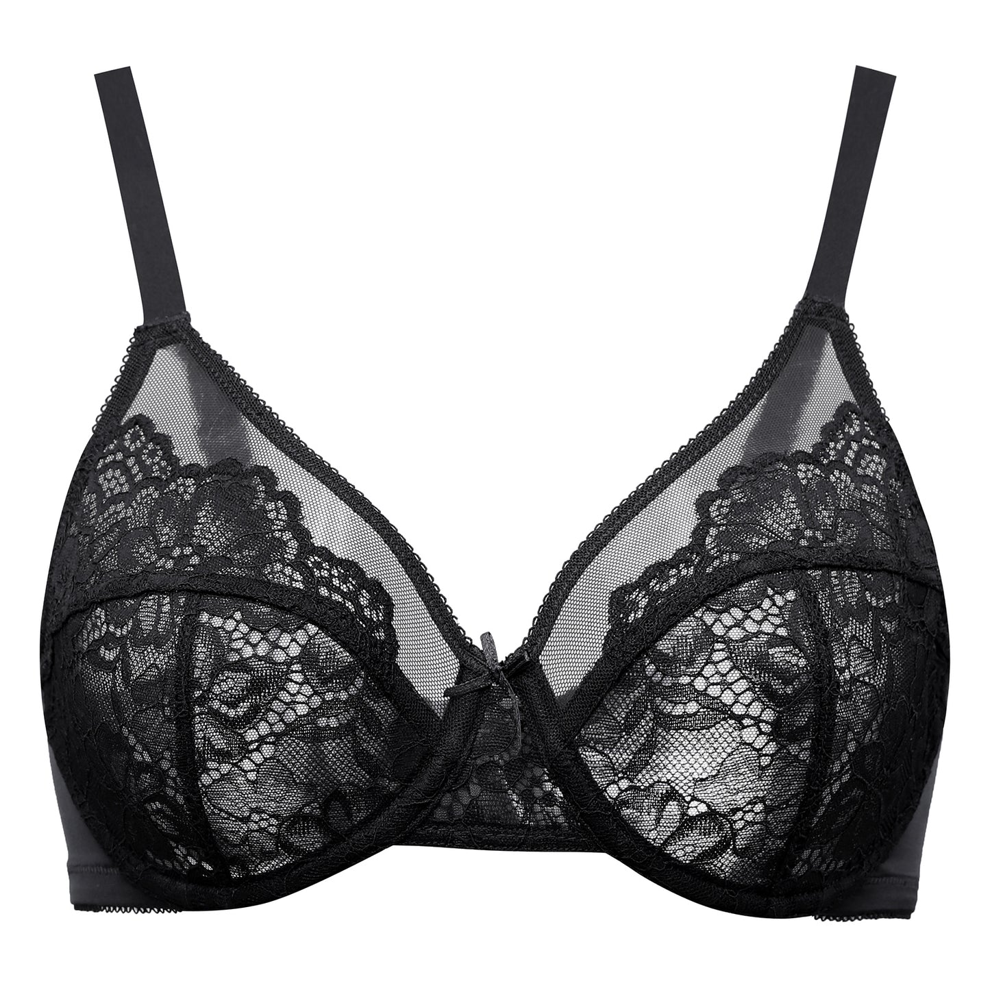 MELENECA Full Coverage No Padding Minimizer Underwire Bra
