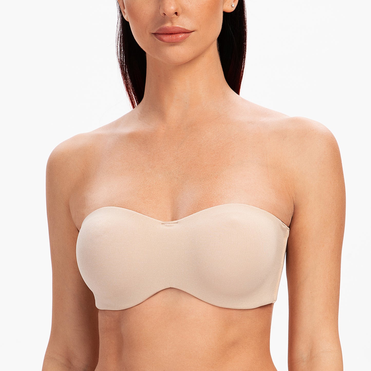 MELENECA Strapless Bras for Large Bust Minimizer Unlined with Underwire