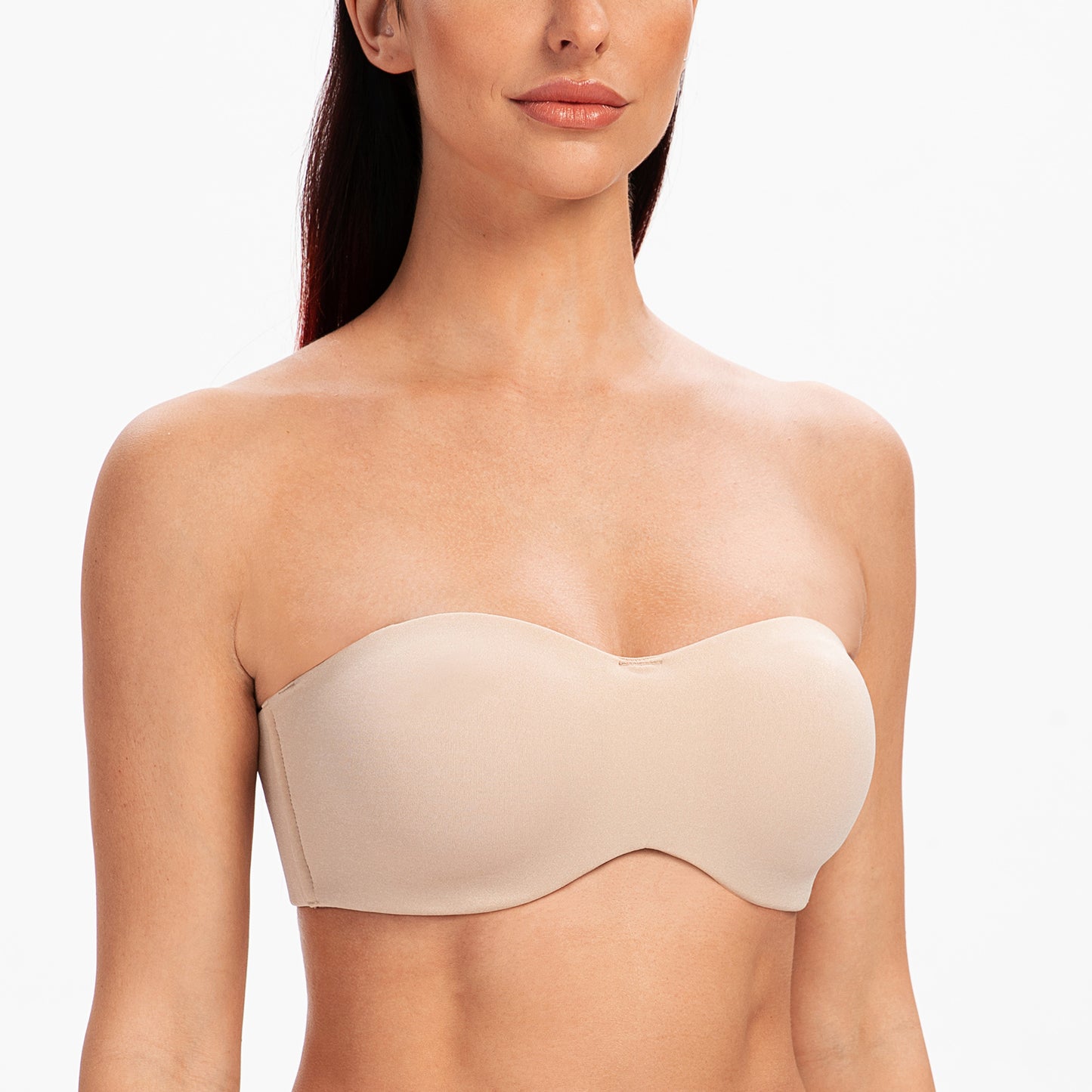 MELENECA Strapless Bras for Large Bust Minimizer Unlined with Underwire