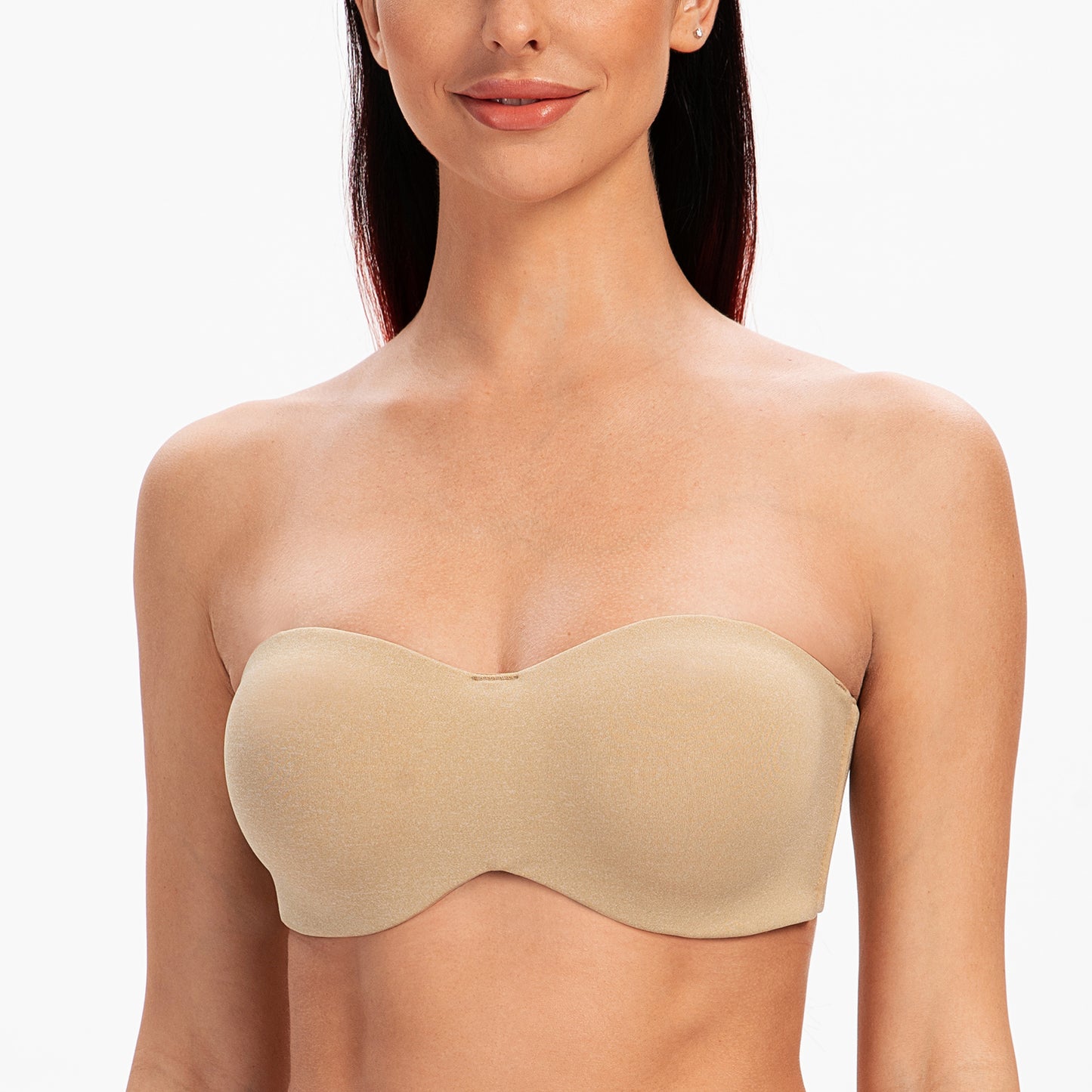 MELENECA Strapless Bras for Large Bust Minimizer Unlined with Underwire