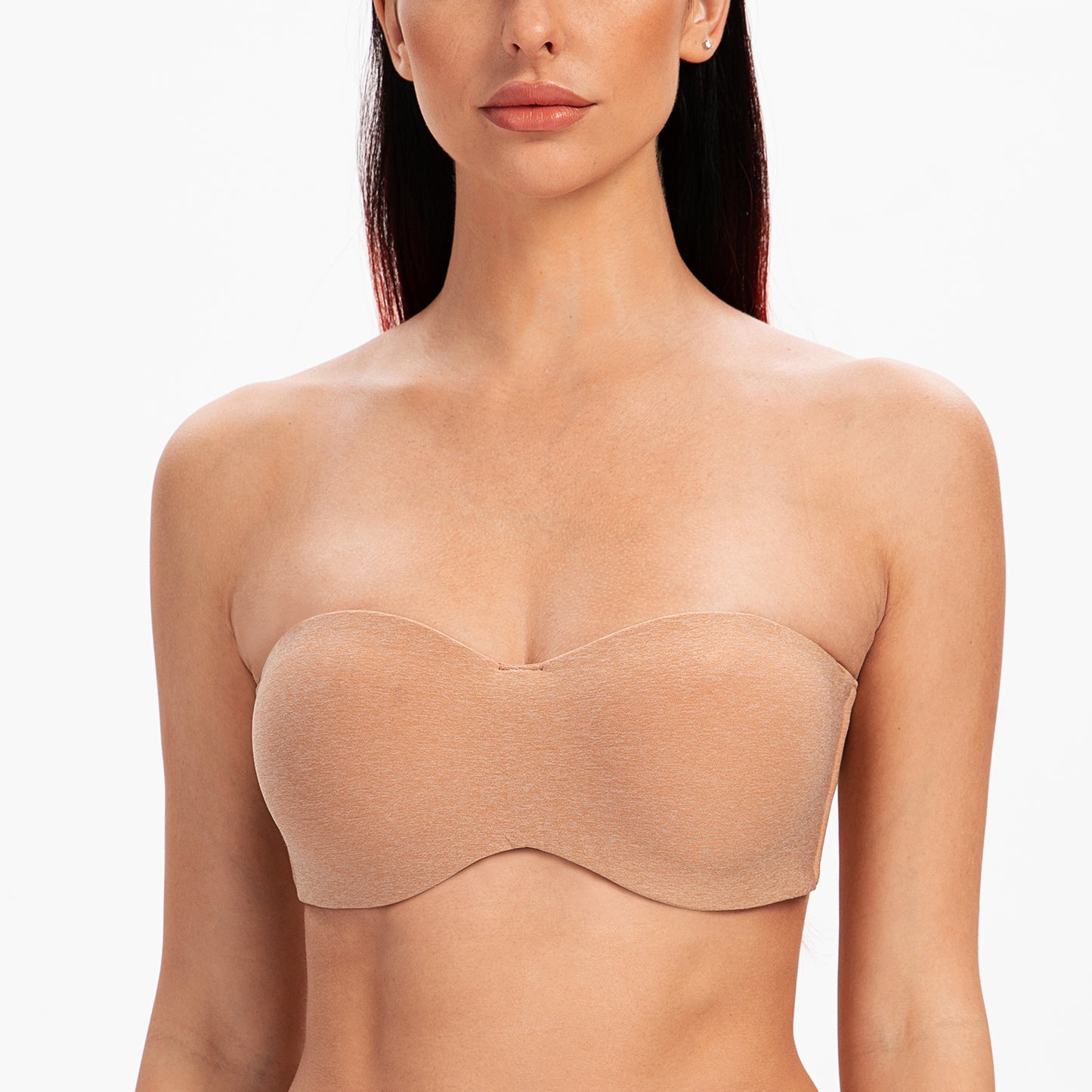 MELENECA Strapless Bras for Large Bust Minimizer Unlined with Underwire