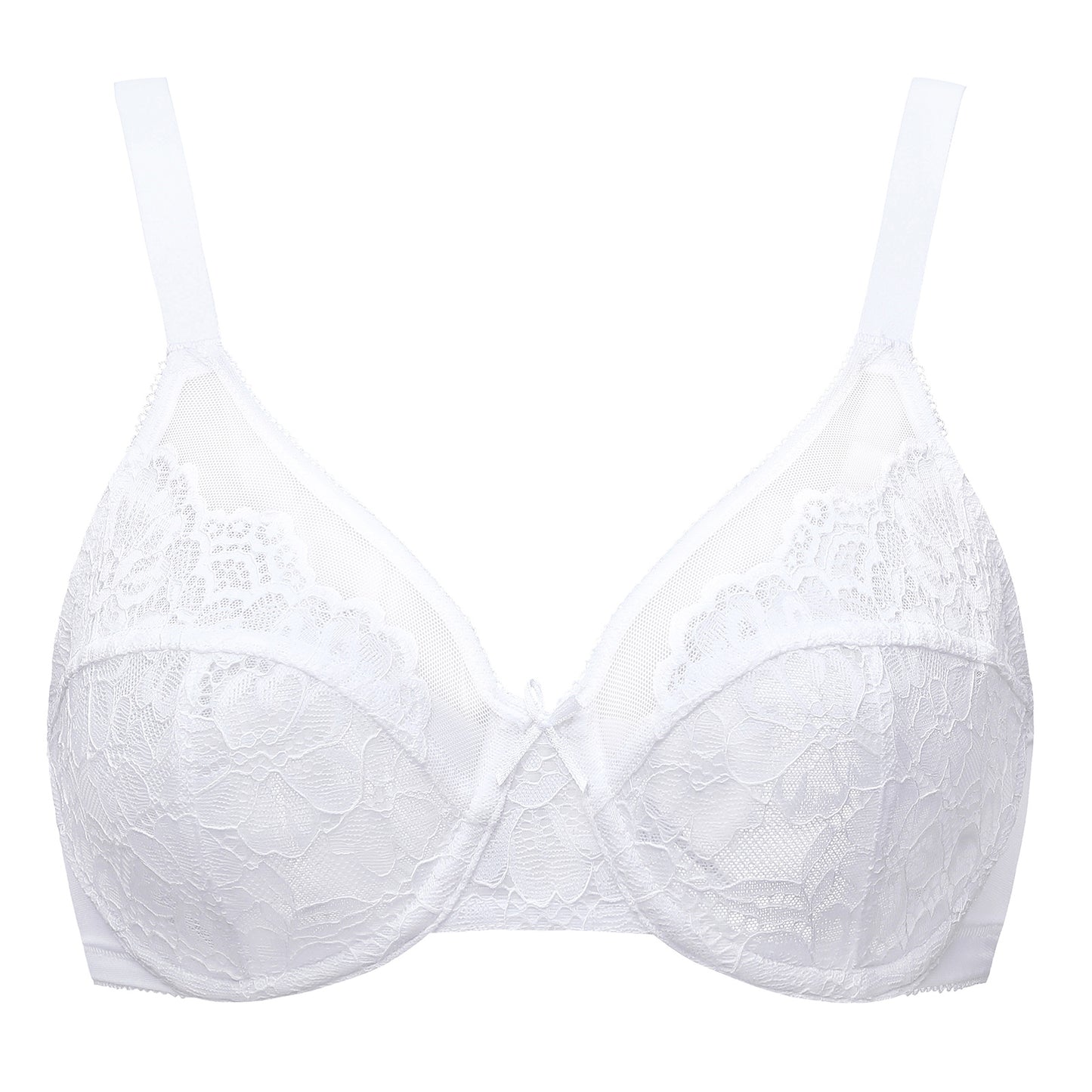 MELENECA Full Coverage No Padding Minimizer Underwire Bra