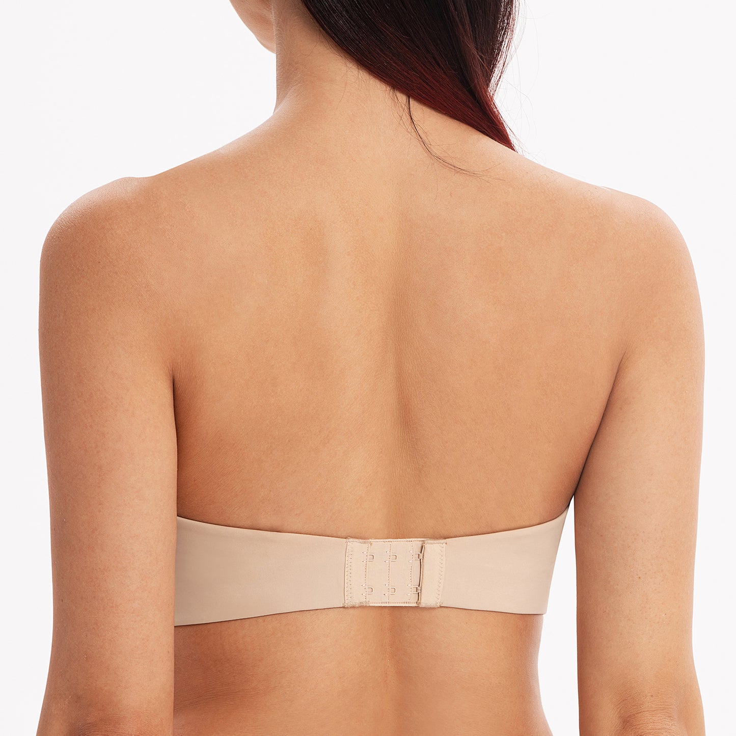 MELENECA Wireless Lightly Padded Push Up Strapless Bra