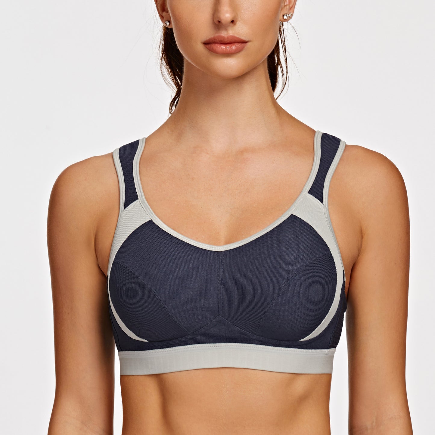 AGONVIN Women's High Impact Support Wirefree Bounce Control Plus Size Workout Sports Bra