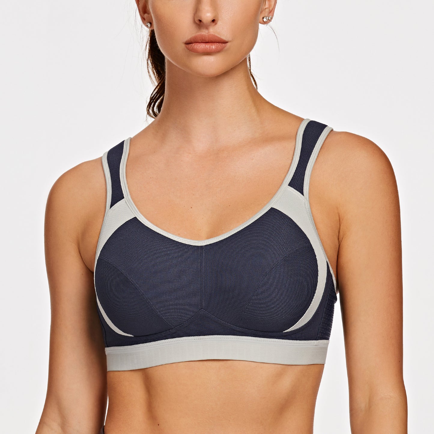 AGONVIN Women's High Impact Support Wirefree Bounce Control Plus Size Workout Sports Bra