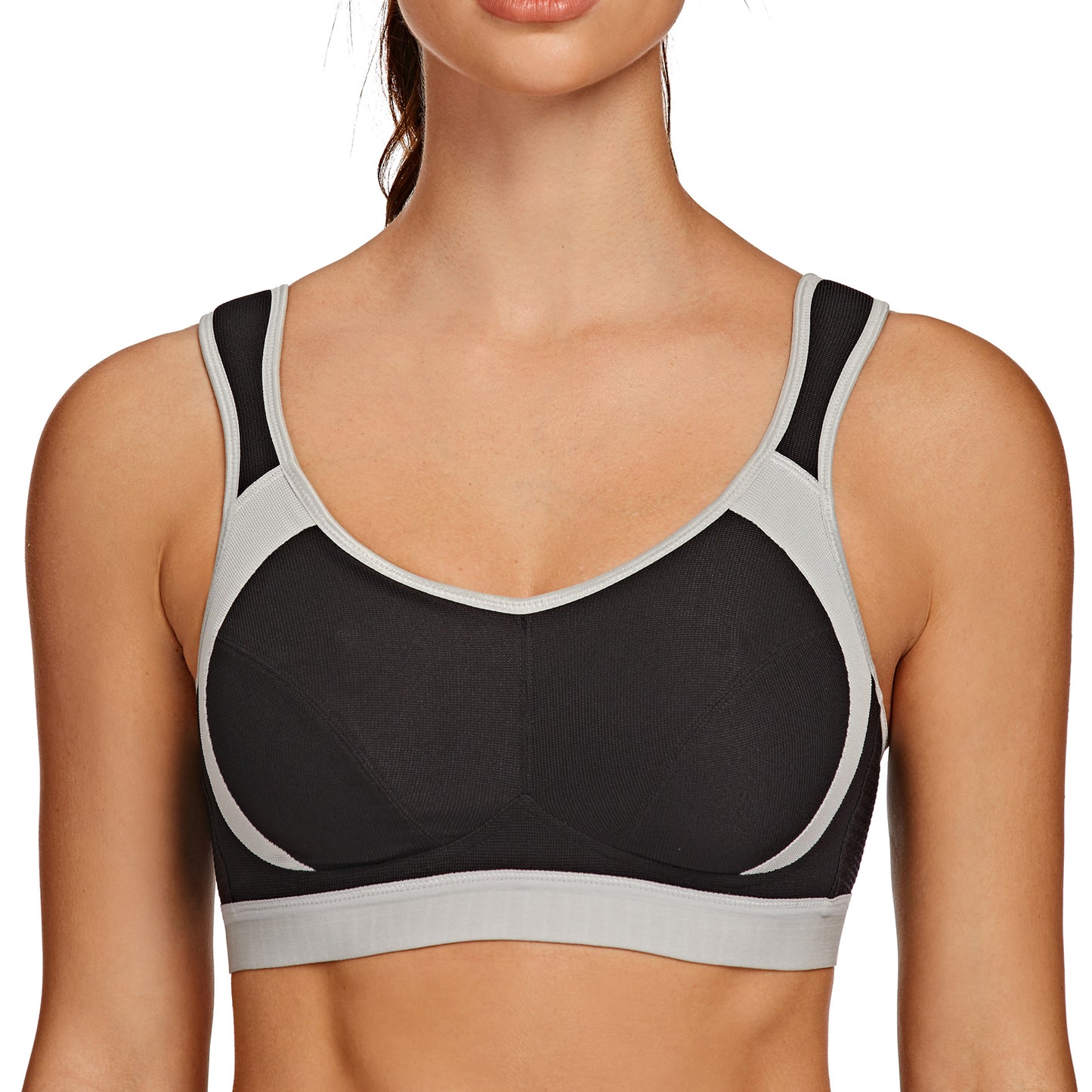 AGONVIN Women's High Impact Support Wirefree Bounce Control Plus Size Workout Sports Bra