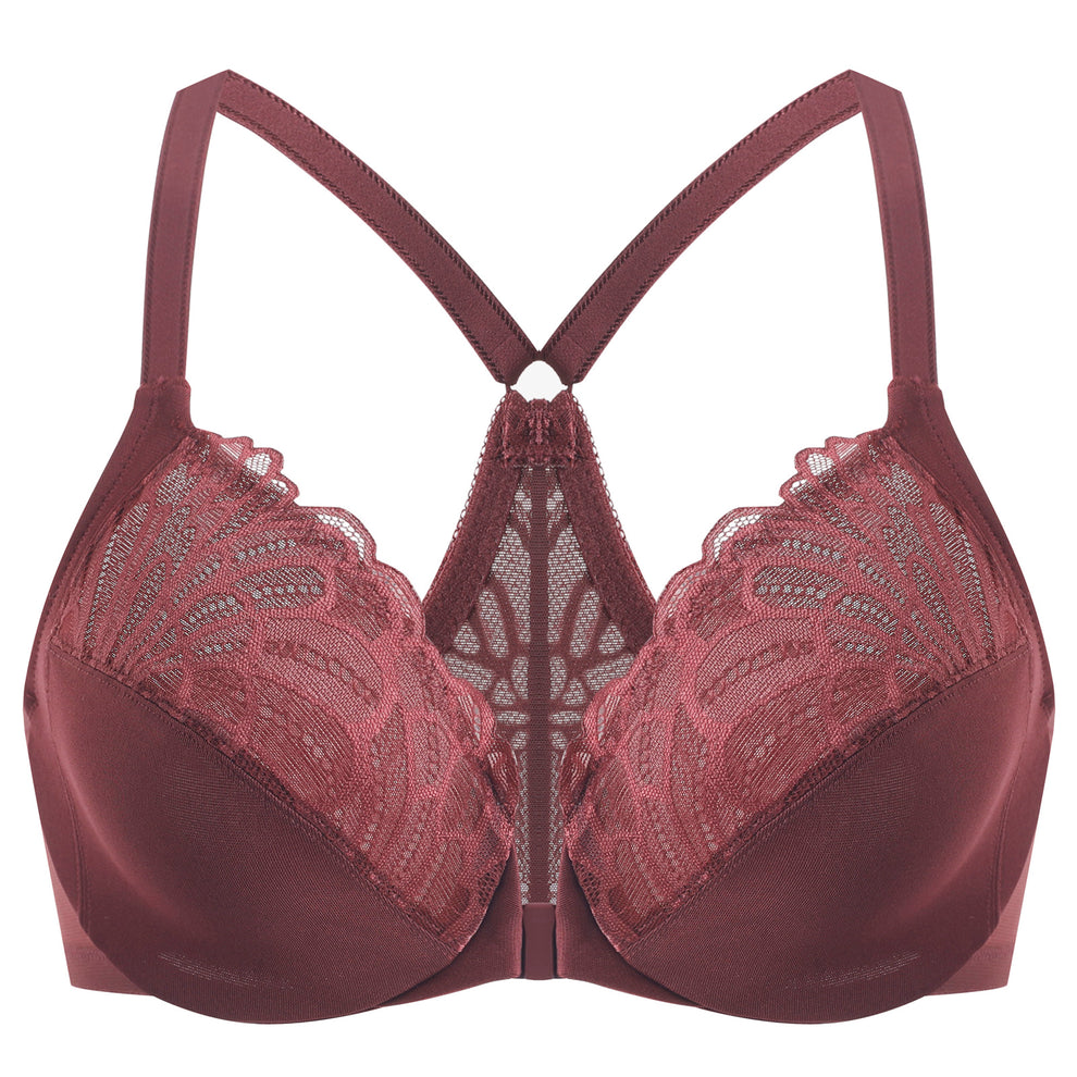 Great Description About Front Closure Racerback Bra Plus Size