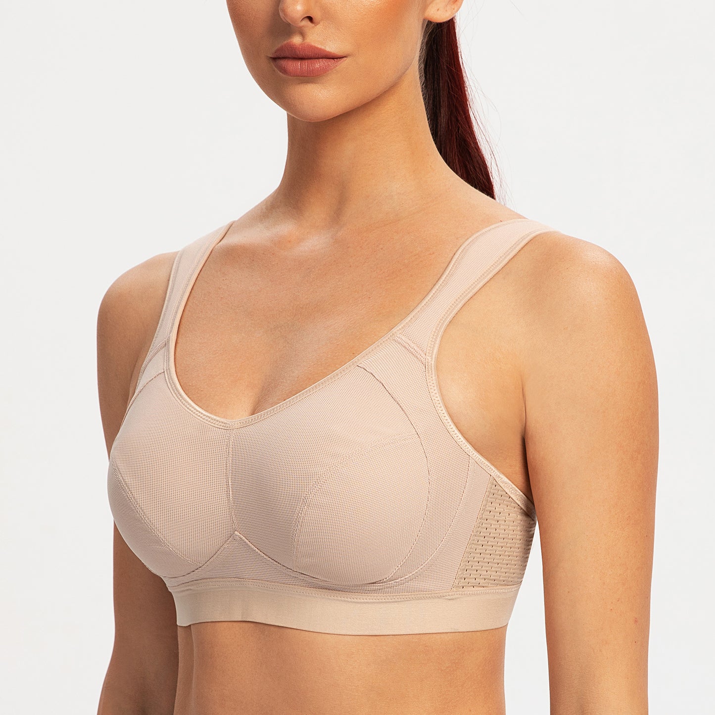 AGONVIN Women's High Impact Support Wirefree Bounce Control Plus Size Workout Sports Bra