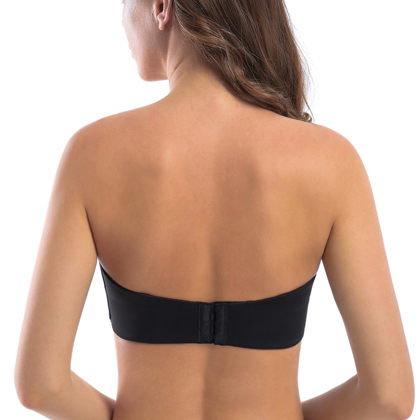 MELENECA Large Bust Minimizer Unlined Bandeau Underwire Strapless Bra