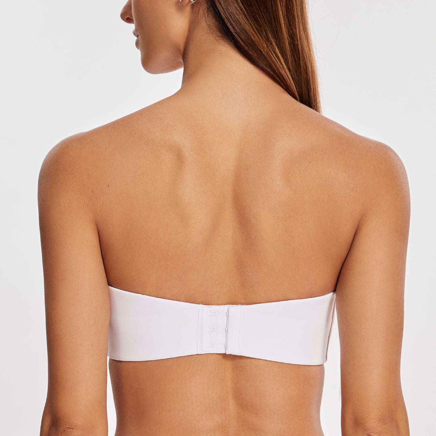 MELENECA Large Bust Minimizer Unlined Bandeau Underwire Strapless Bra