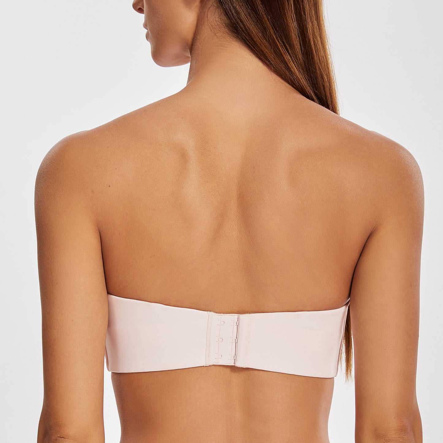 MELENECA Large Bust Minimizer Unlined Bandeau Underwire Strapless Bra