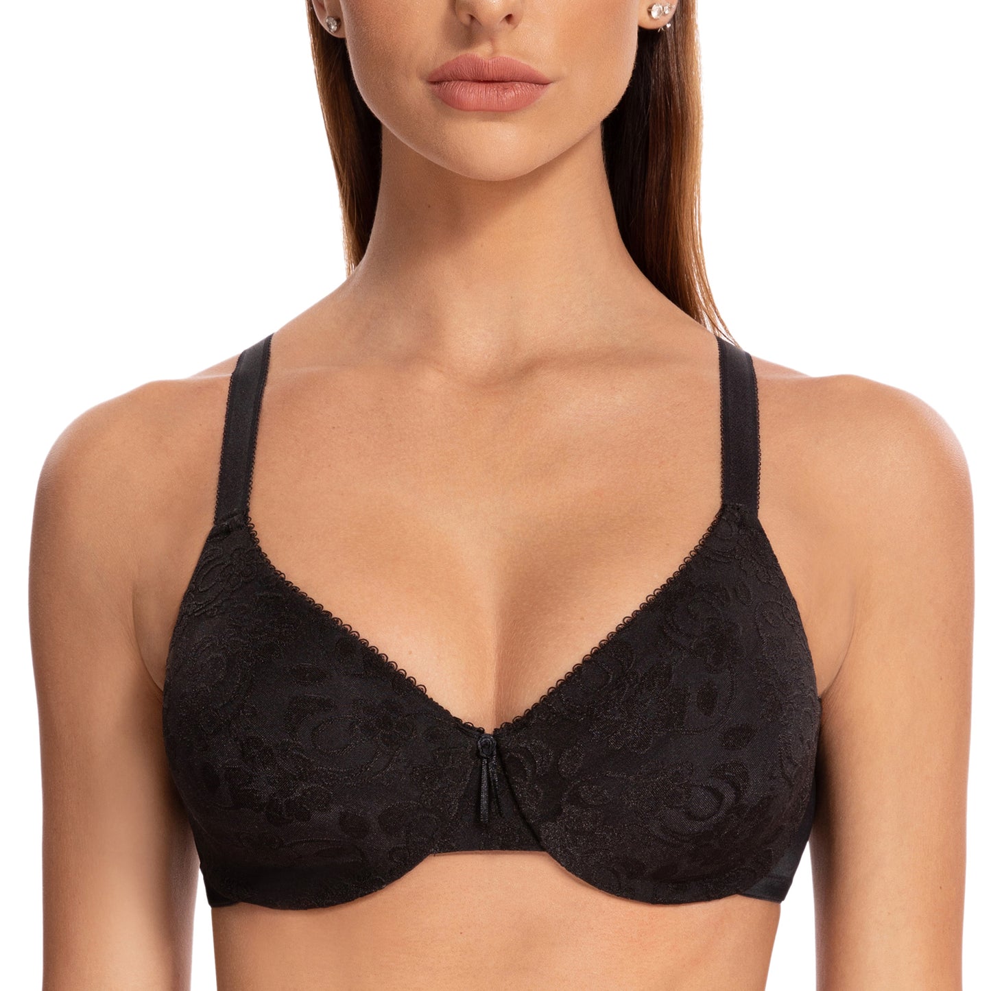 MELENECA Minimizer Underwire Criss Cross Back Lift Bra
