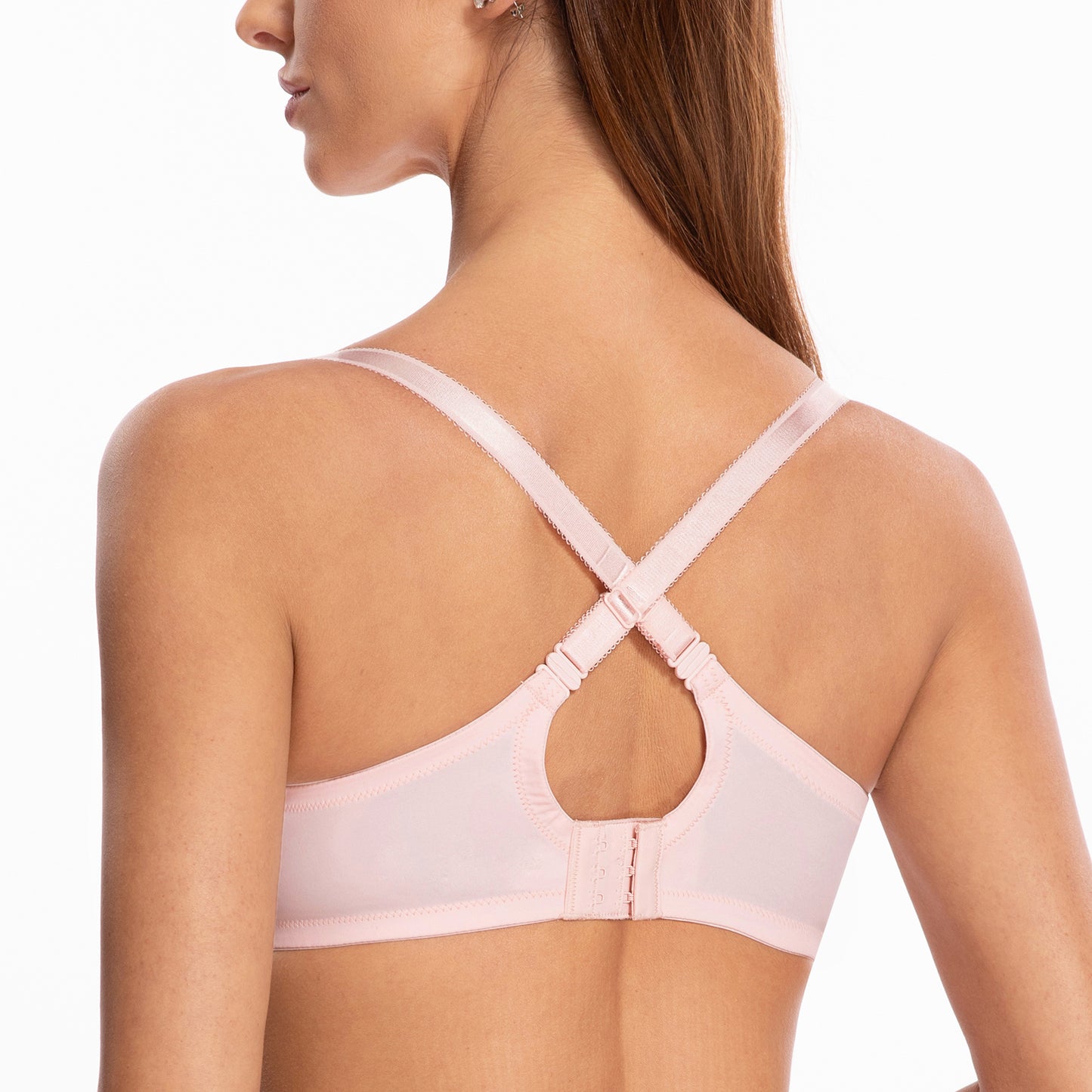 MELENECA Minimizer Underwire Criss Cross Back Lift Bra