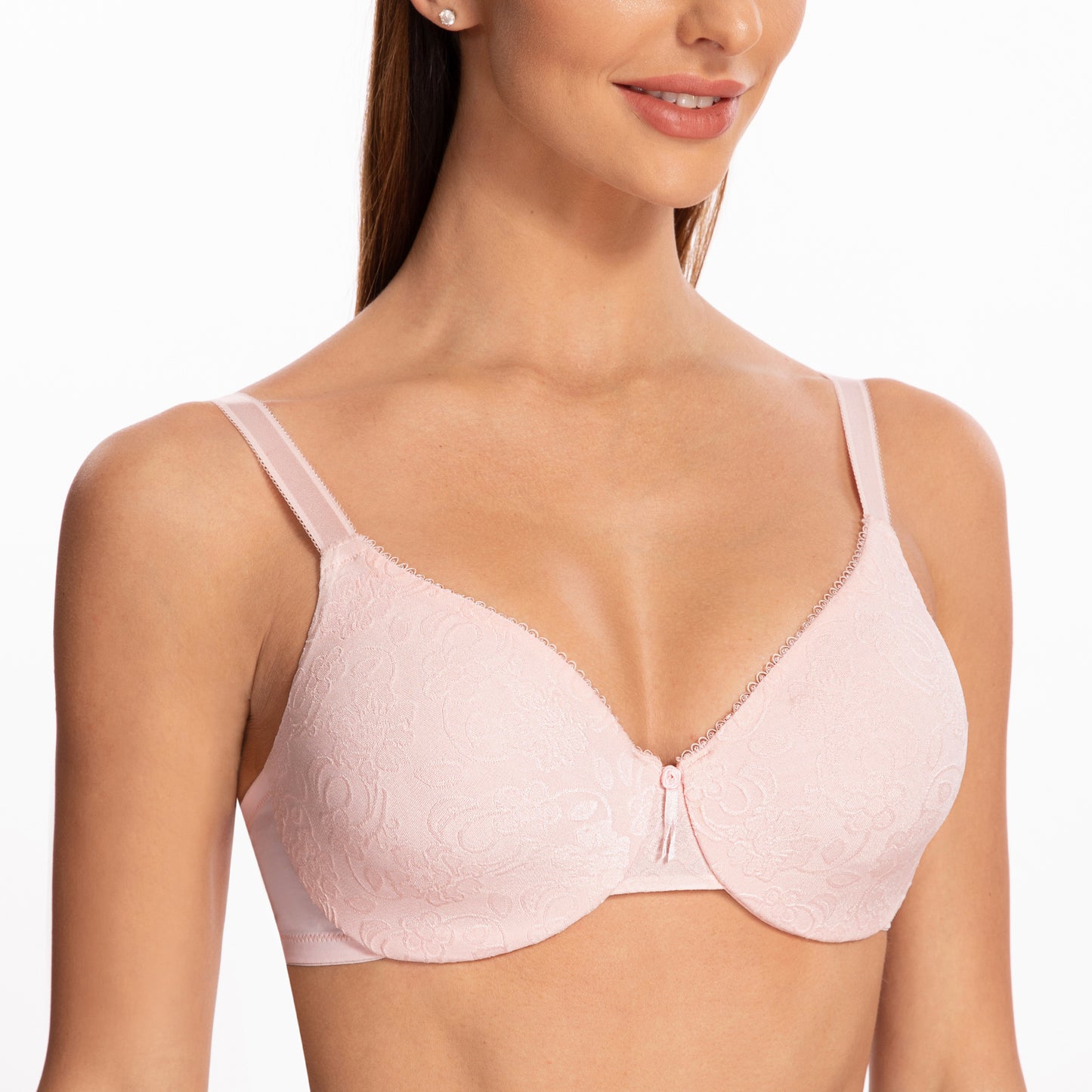 MELENECA Minimizer Underwire Criss Cross Back Lift Bra