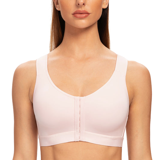 MELENECA Underwire Front Closure Bras for Women Pale Nude 44D