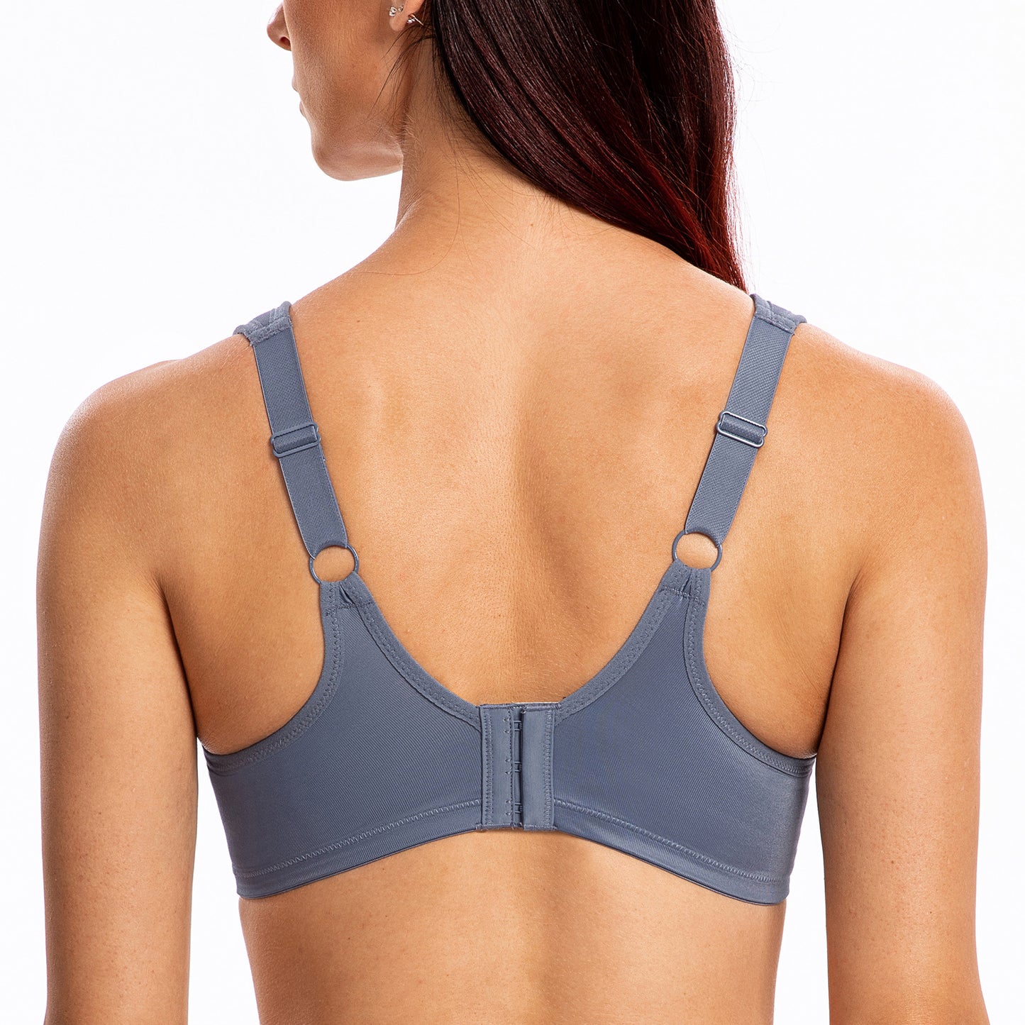 MELENECA Non Padded Underwire Minimizer Lace Bra