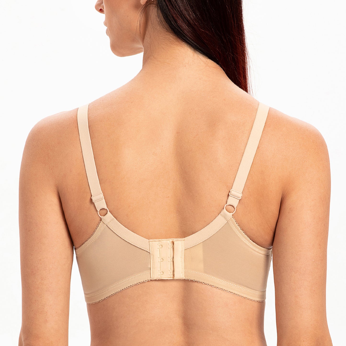 MELENECA Full Coverage No Padding Minimizer Underwire Bra