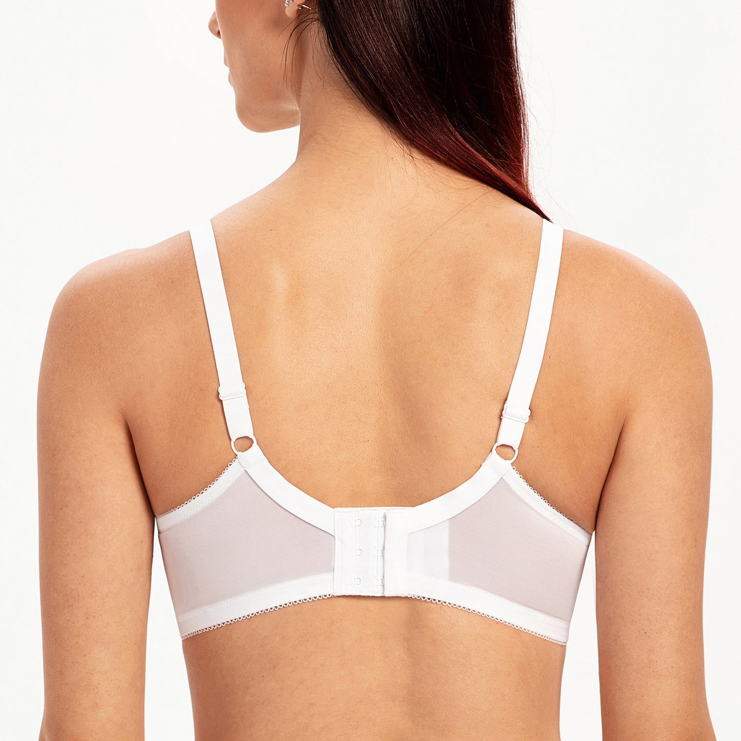 MELENECA Full Coverage No Padding Minimizer Underwire Bra