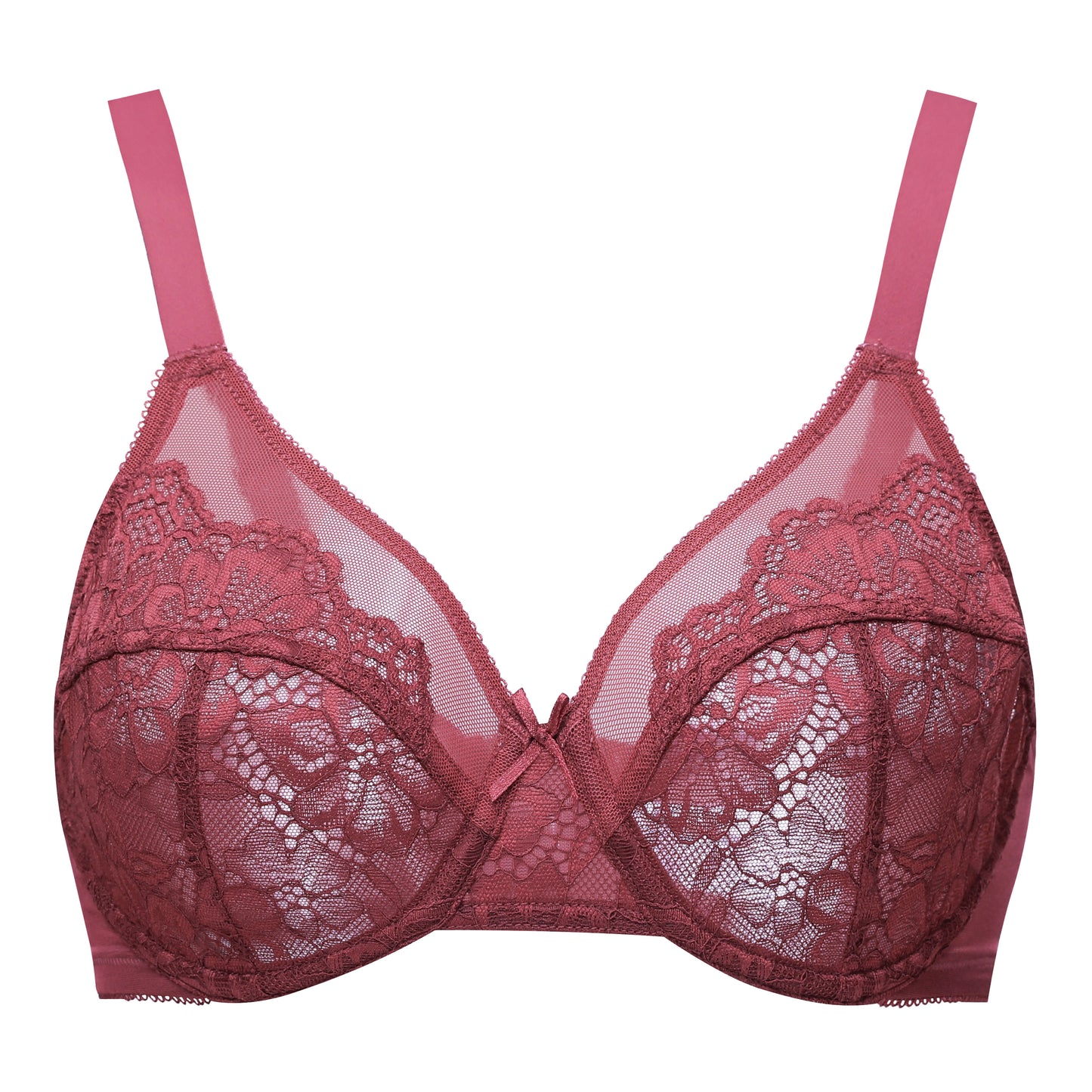MELENECA Full Coverage No Padding Minimizer Underwire Bra