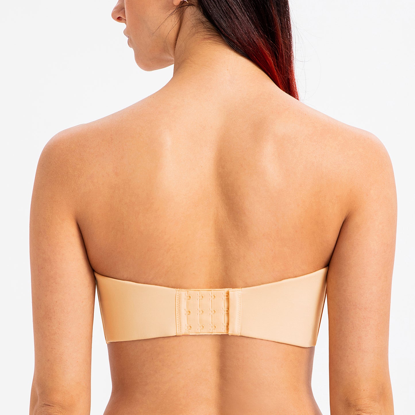 MELENECA Large Bust Minimizer Unlined Bandeau Underwire Strapless Bra