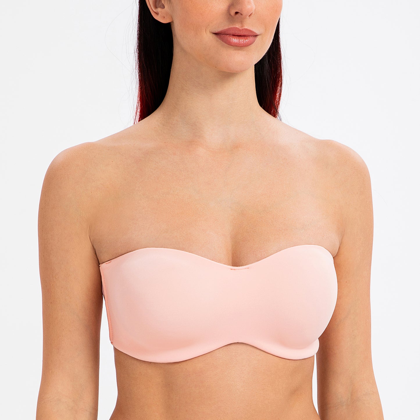 MELENECA Large Bust Minimizer Unlined Bandeau Underwire Strapless Bra