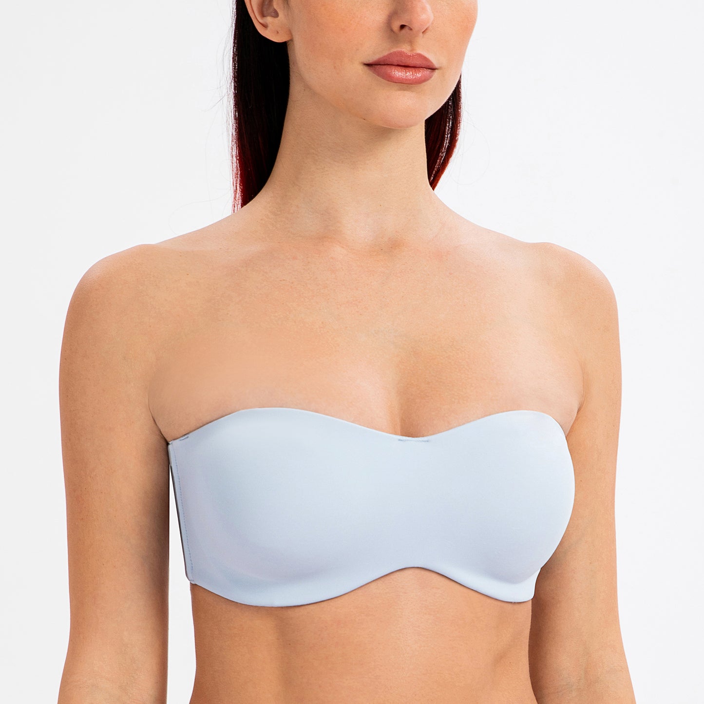 MELENECA Large Bust Minimizer Unlined Bandeau Underwire Strapless Bra