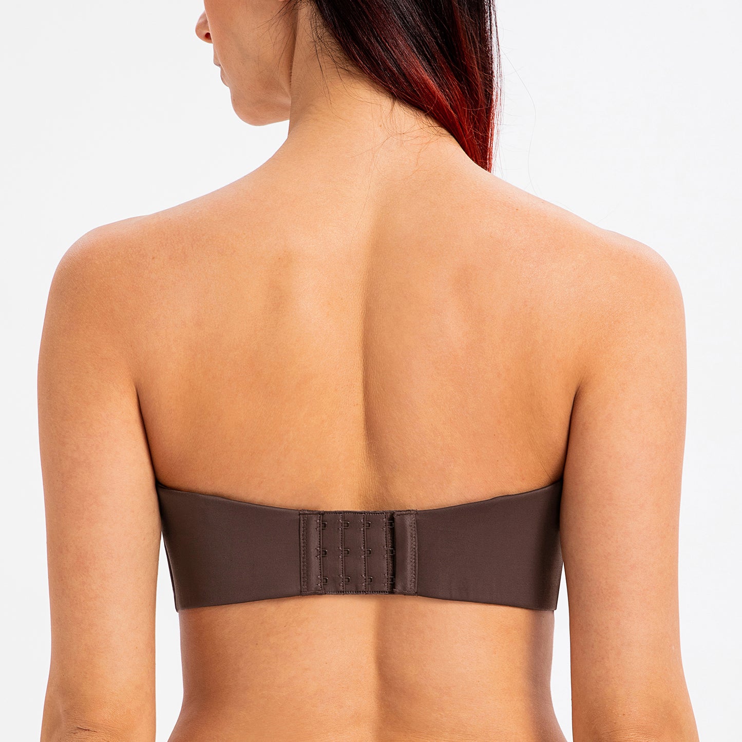 MELENECA Large Bust Minimizer Unlined Bandeau Underwire Strapless Bra