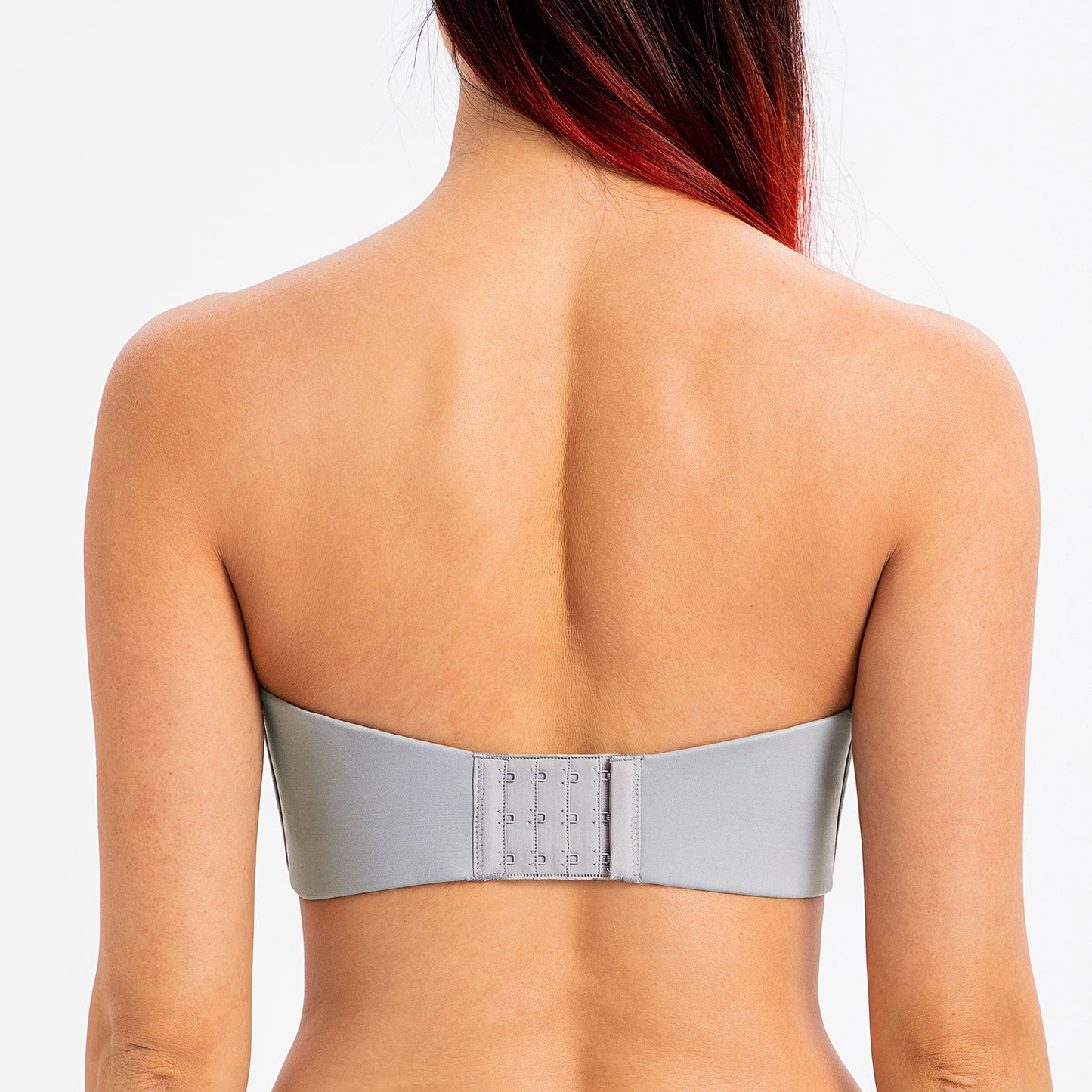 MELENECA Large Bust Minimizer Unlined Bandeau Underwire Strapless Bra