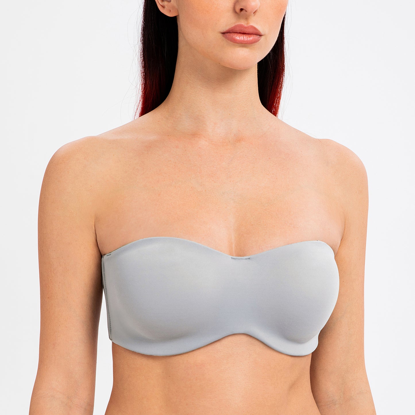 MELENECA Large Bust Minimizer Unlined Bandeau Underwire Strapless Bra