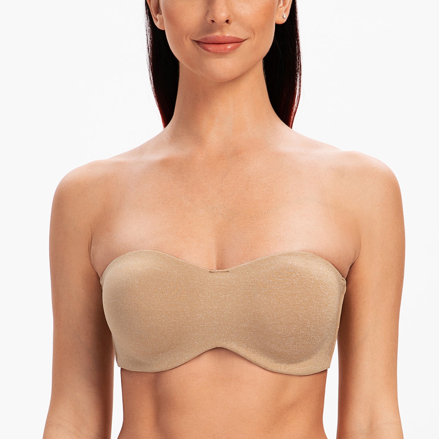 MELENECA Strapless Bras for Large Bust Minimizer Unlined with Underwire