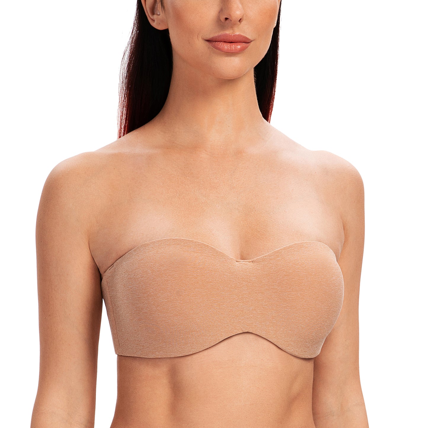 MELENECA Strapless Bras for Large Bust Minimizer Unlined with Underwire