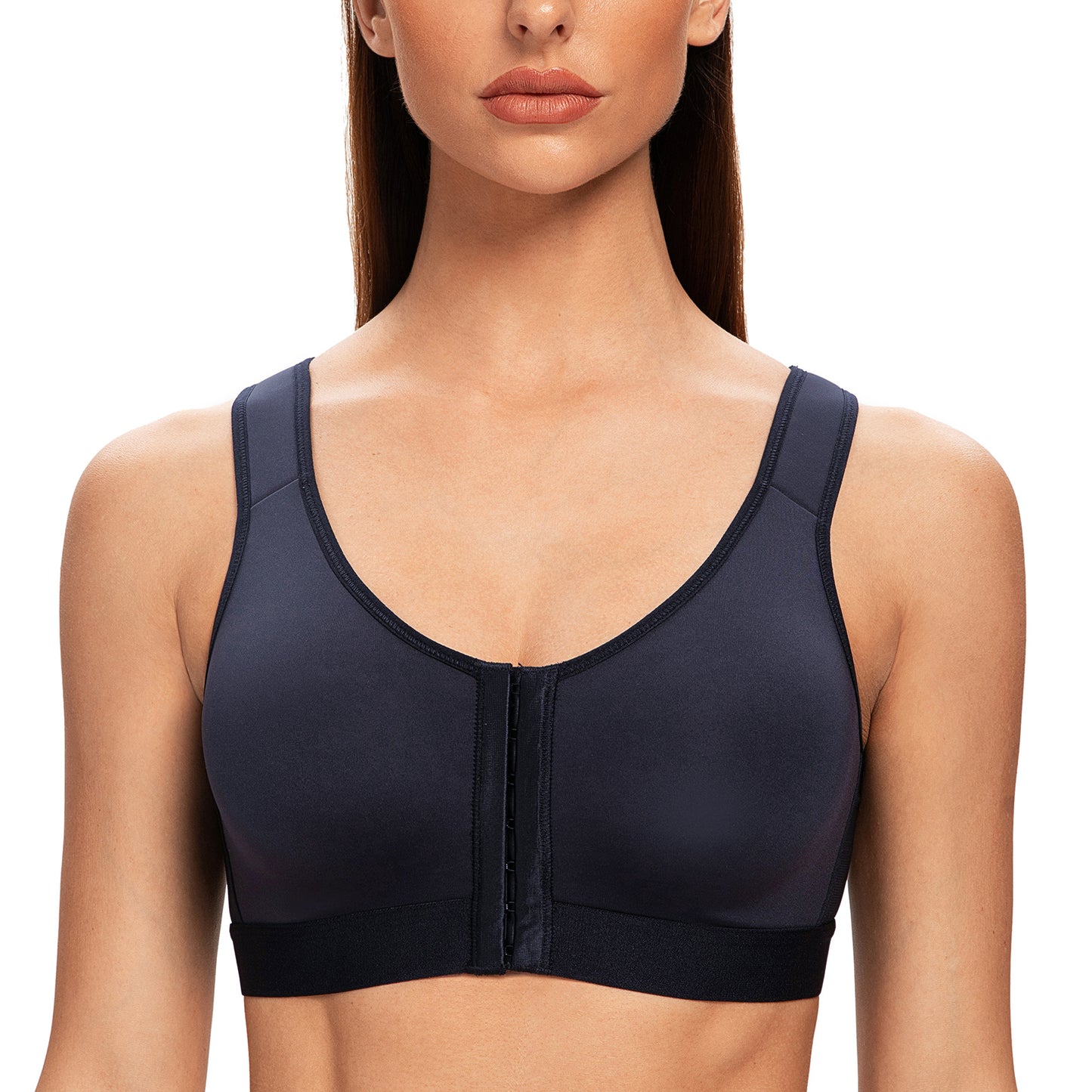 MELENECA Front Closure Wirefree Back Support Posture Bra