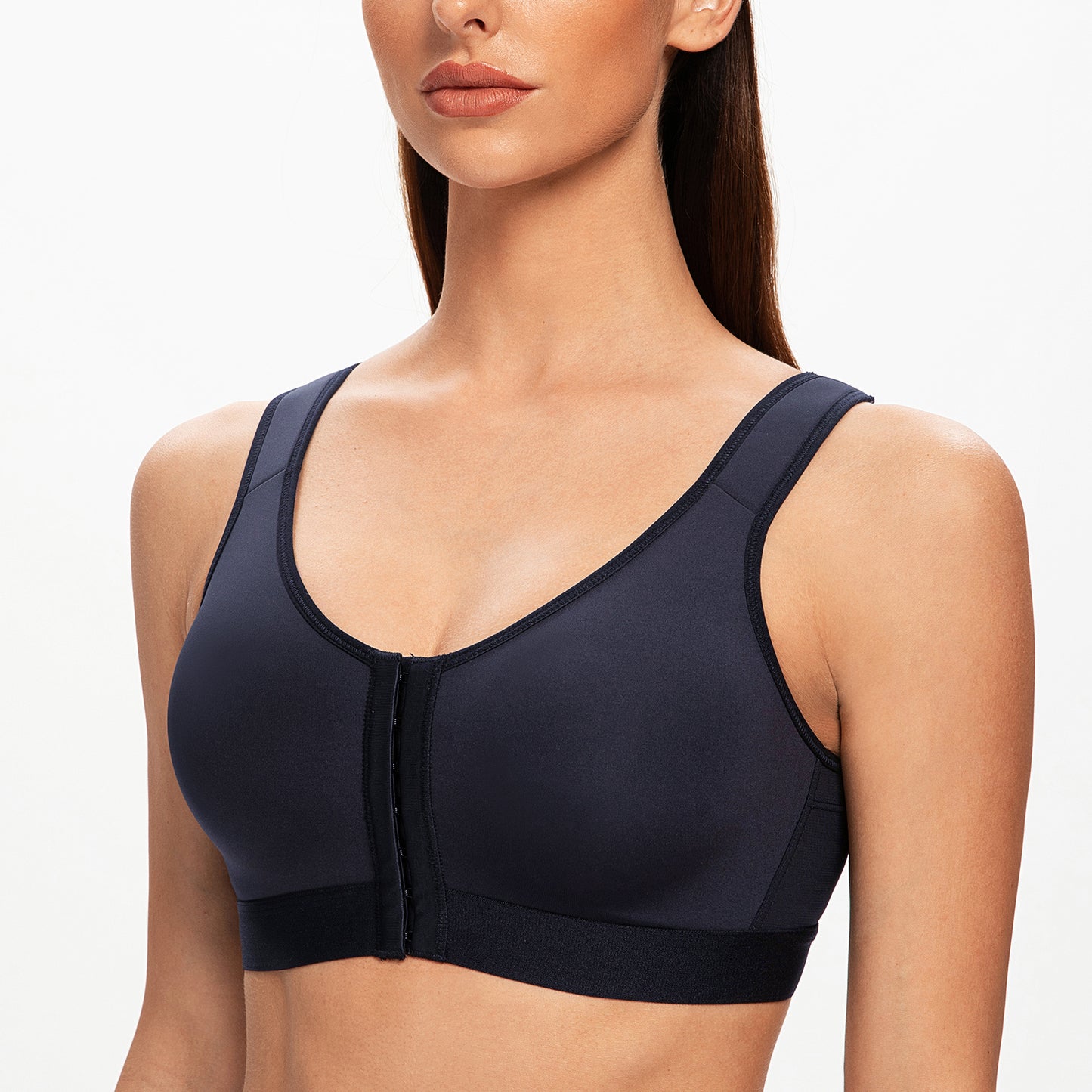 MELENECA Front Closure Wirefree Back Support Posture Bra