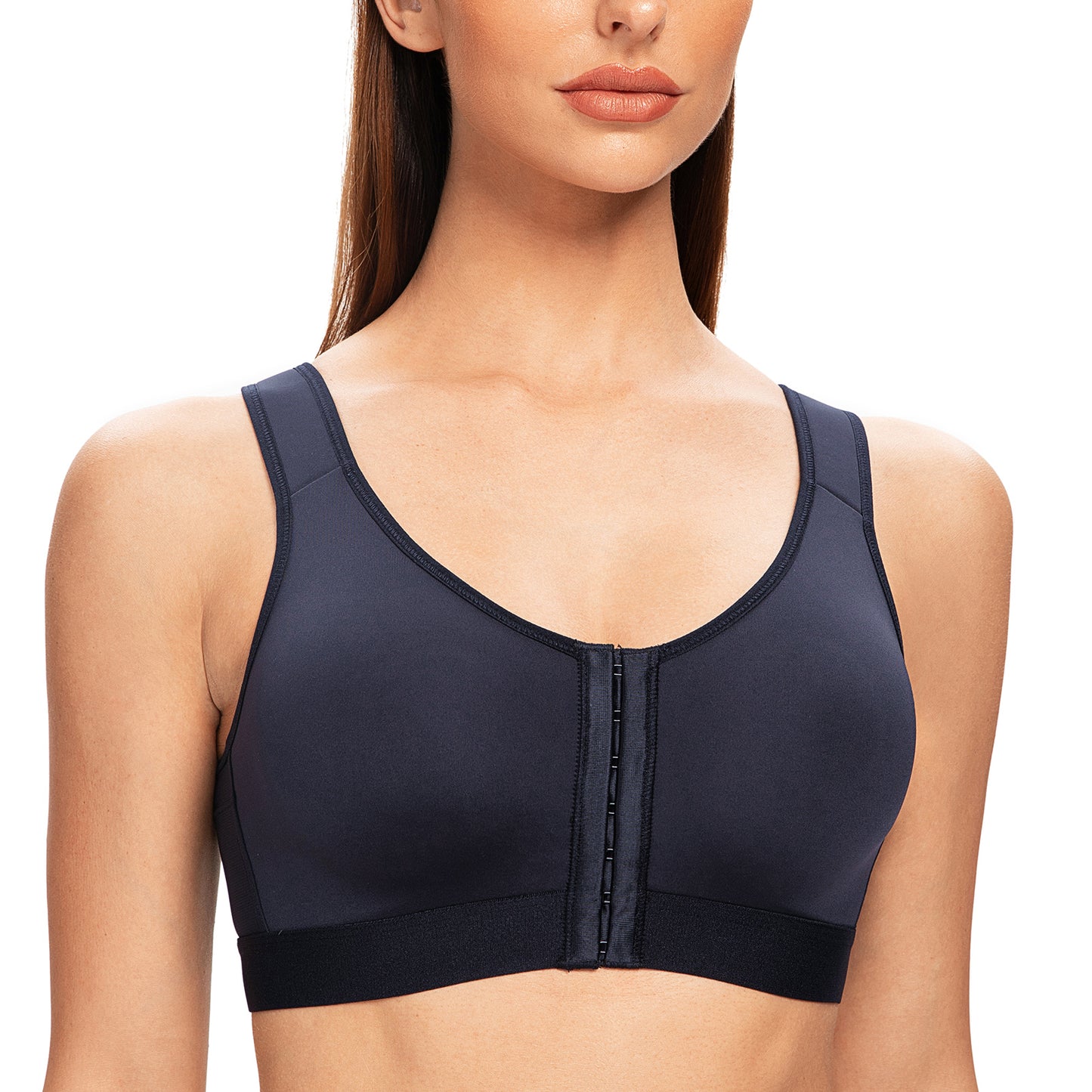MELENECA Front Closure Wirefree Back Support Posture Bra